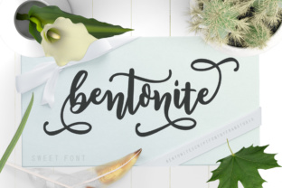 Bentonite Script: A Modern Calligraphy Typeface for Elegant Crafts