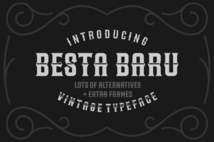 Besta Baru: A Vintage Typeface for Bold Brand Identity