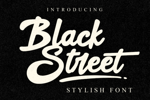 Black Street: A Bold Script Typeface for Modern Craft Branding