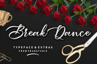 Break Dance Font for Elegant Craft Projects