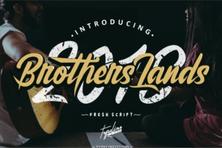 Brother Lands: A Script Handwritten Typeface for Editorial Branding