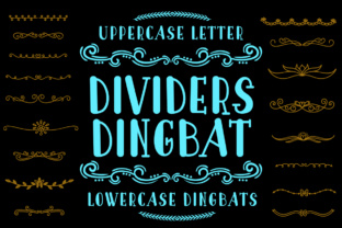 Dividers Dingbat: A Stylish Typeface for Editorial Embellishments
