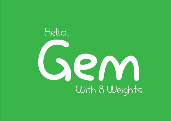 Gem Font: A Cute, Casual Typeface for Digital Branding
