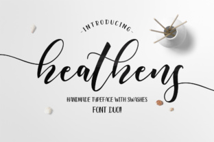 Heathens Script: A Modern Calligraphy Typeface for Editorial Design