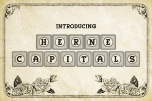 Herne Capitals: A Fancy Decorative Font for Creative Makers