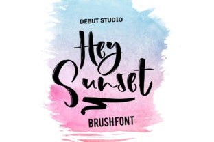 Hey Sunset: A Simple Brush Font for Editorial and Creative Design