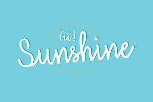 Hi Sunshine Typeface for Warm Branding and Craft Projects