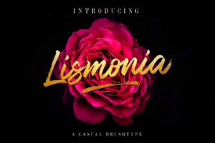 Lismonia Brush Font for Handmade Branding and Product Labels