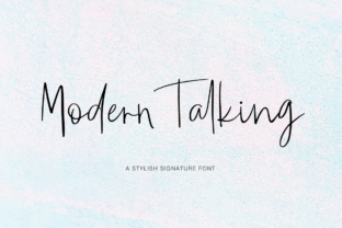 Modern Talking: A Stylish Signature Font for Brand Identity