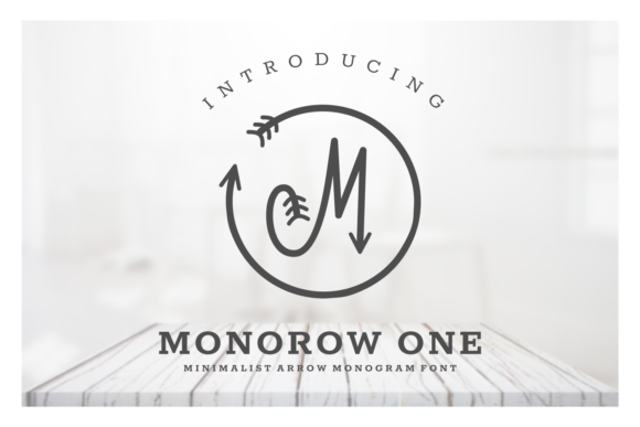 Monorow: The Minimalist Arrow Monogram Font for Modern Branding