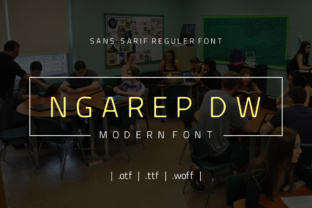 Ngarep DW: A Smooth Sans Serif Font for Modern Brand Identity