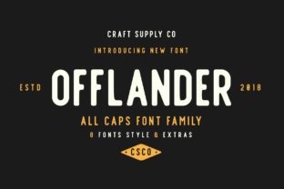 Offlander Family: A Modern Sans Serif Typeface for Editorial Design