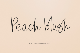 Peach Blush Script Handwritten Font Review for Makers