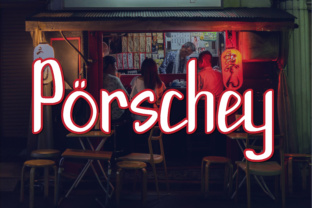 Porschey: A Modern Script Handwritten Font for Elegant Branding