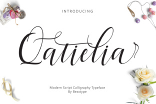 Qatielia Family: Elevating Brand Identity with Modern Script Fonts