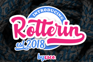 Rotterin Script Review: Elevating Editorial Design with Layered Typography