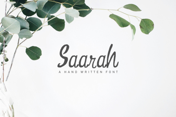 Saarah: The Handmade Script Font for Clearer Campaign Visuals