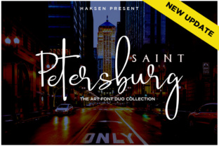 Saint Petersburg Duo: A Handwritten Script for Editorial Design