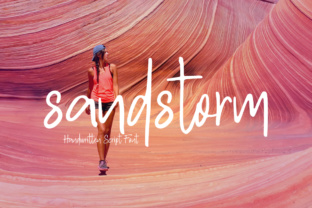 Sandstrom: A Handwritten Script Font for Elegant Branding