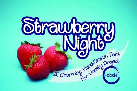 Strawberry Night Typeface Review: A Hand-Drawn Script for Brand Identity