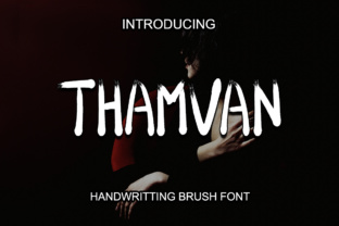 Thamvan Brush Font for Handmade Labels and Branding