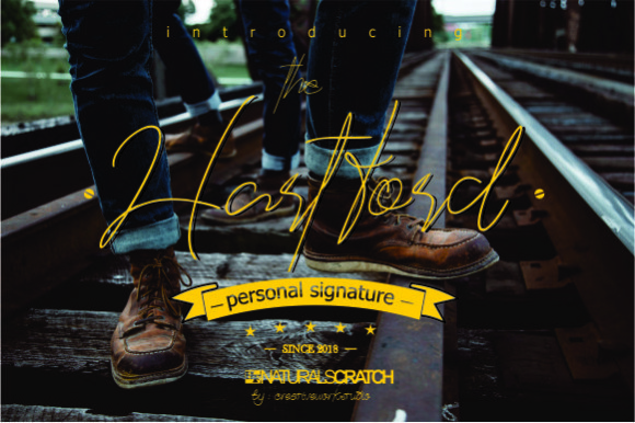 The Hartford: A Signature Script Handwritten Font for Editorial Design