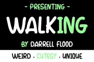 Walking Typeface Review: A Quirky Script for Playful Campaigns