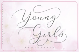 Young Girls Script: A Sweet Calligraphy Typeface for Editorial Design